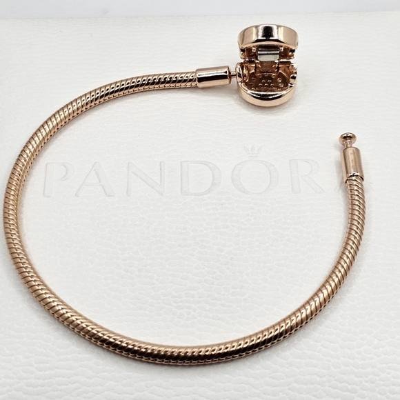 Authentic Pandora Rose BRACELET & CHARM - Picture 9 of 11